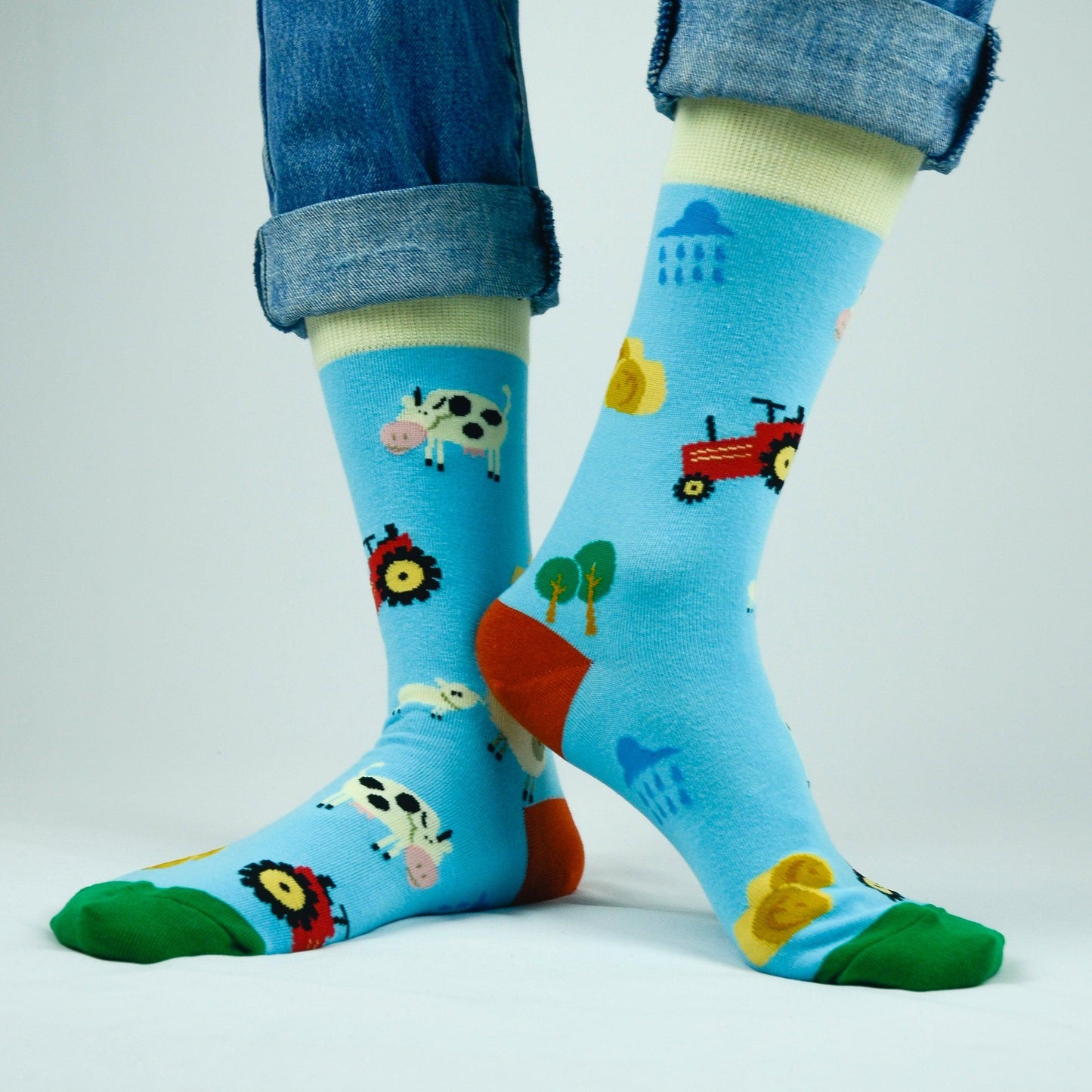 Lucky Socks Irish Farming Fine Combed Cotton Socks
