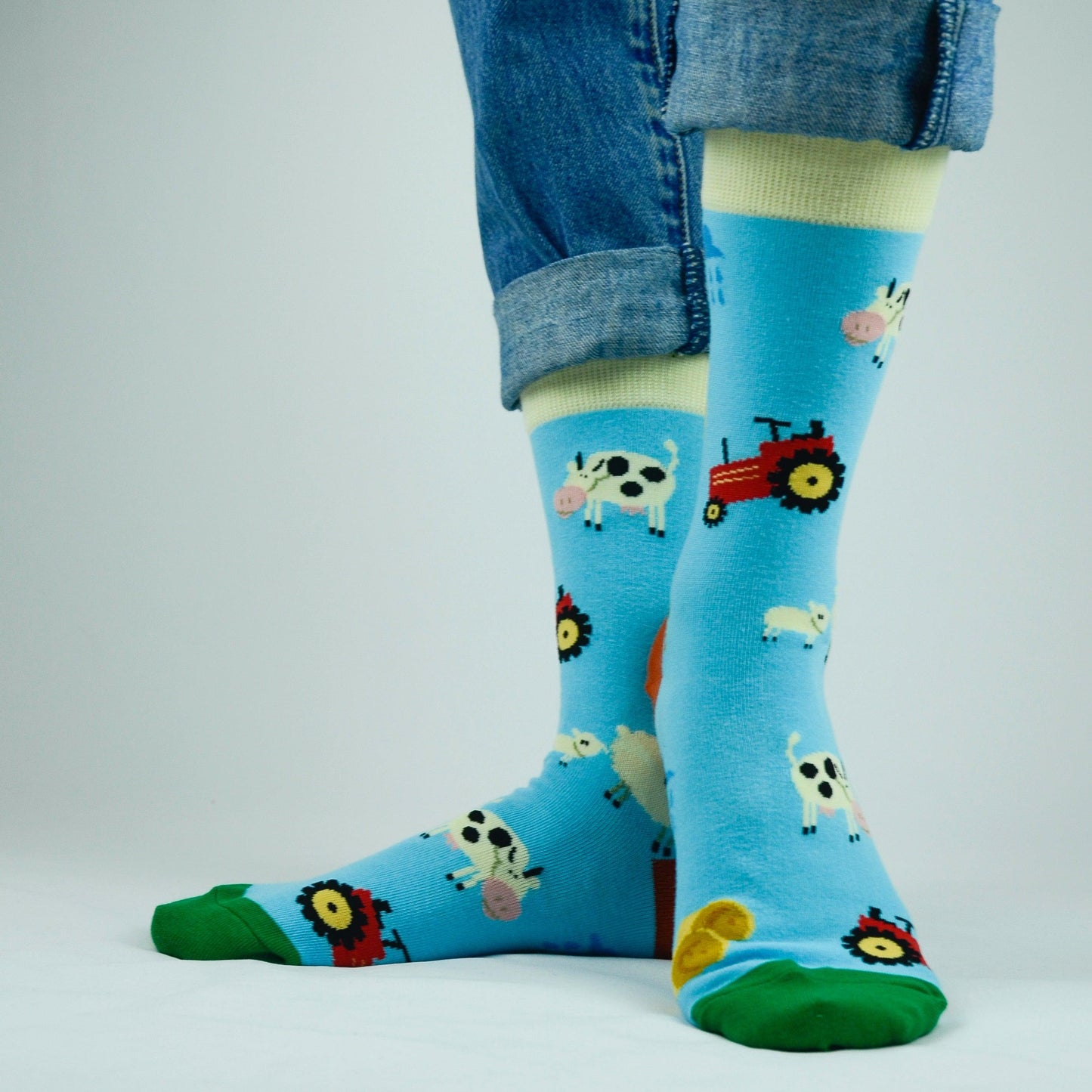 Lucky Socks Irish Farming Fine Combed Cotton Socks