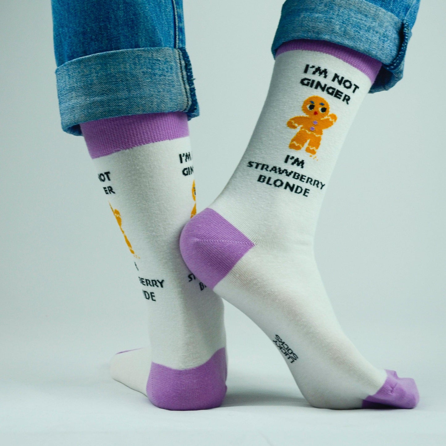 Lucky Socks Irish Ginger Fine Combed Cotton Socks