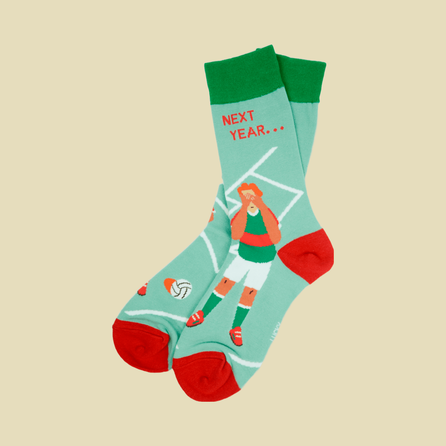 Lucky Socks Irish County Mayo GAA Fine Combed Cotton Socks
