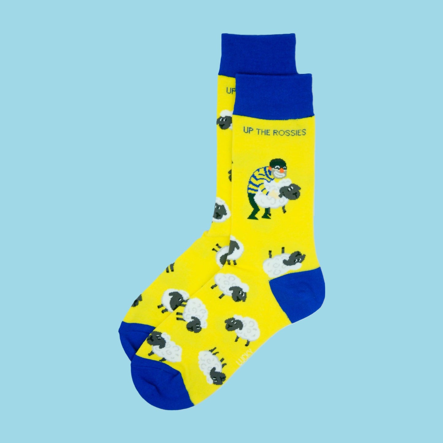 Lucky Socks Irish County Roscommon Sheep Stealer Fine Combed Cotton Socks