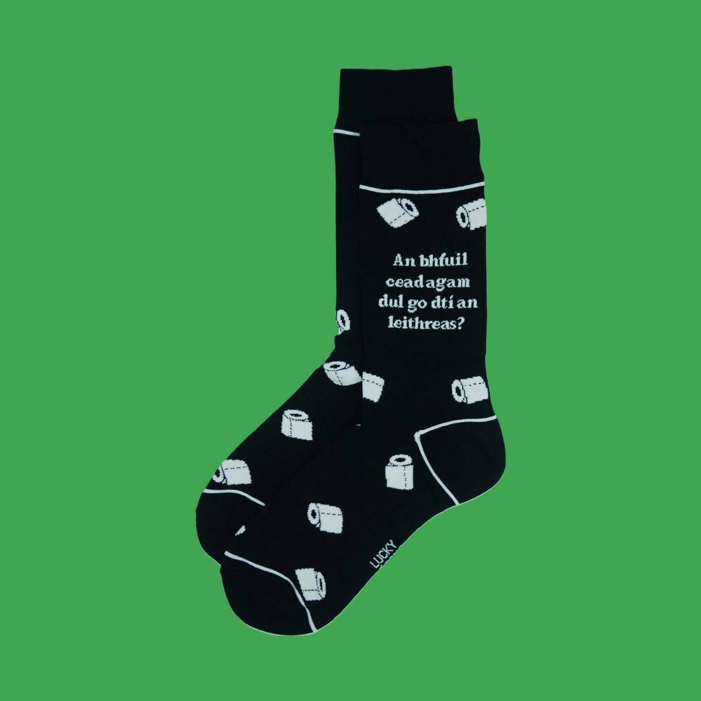 Lucky Socks Irish Toilet Roll Fine Combed Cotton Socks