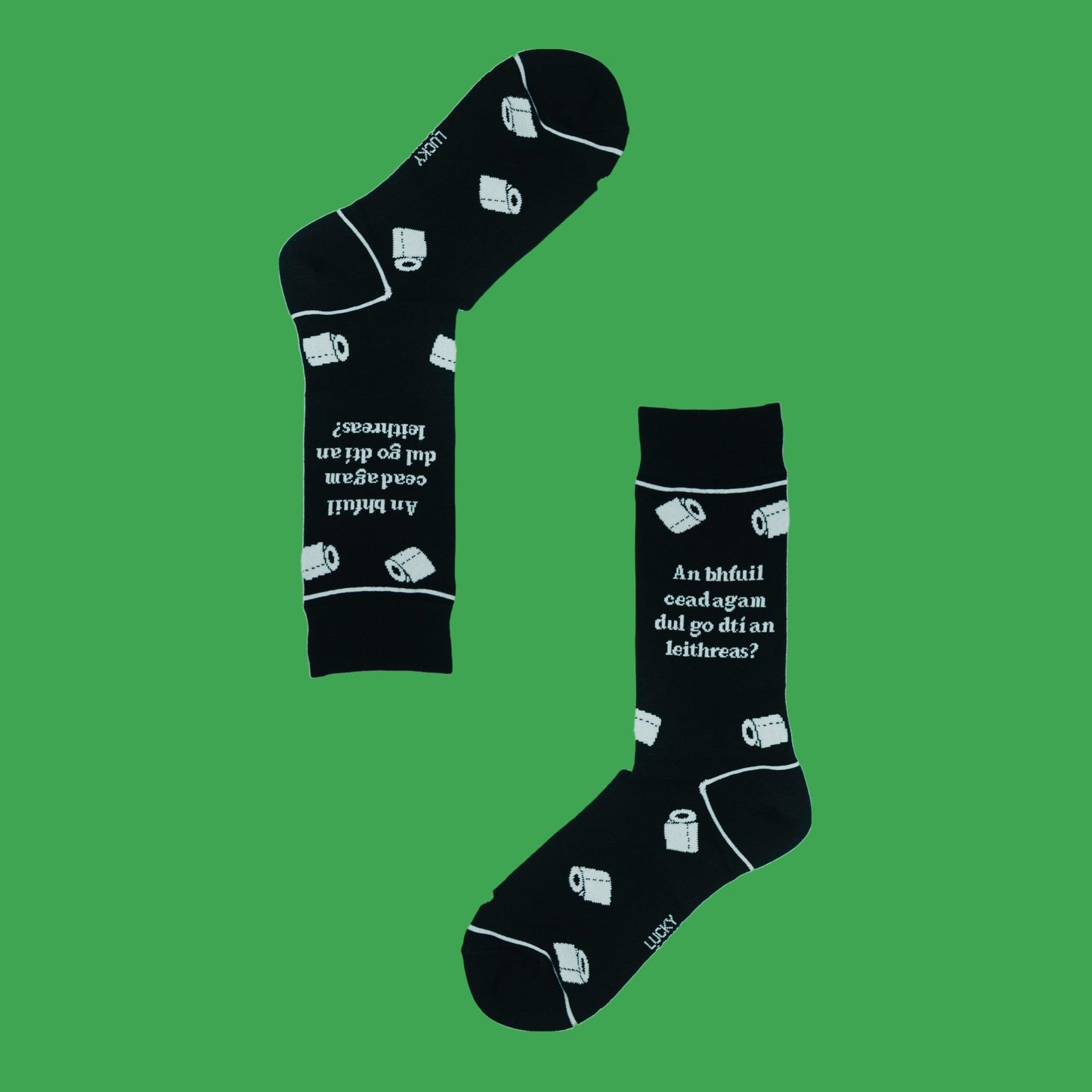 Lucky Socks Irish Toilet Roll Fine Combed Cotton Socks