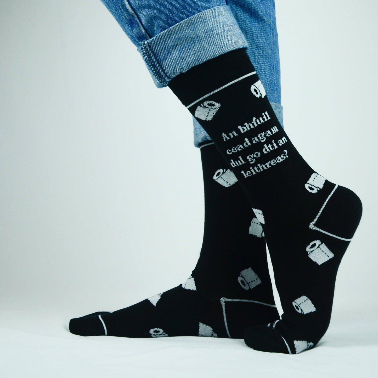 Lucky Socks Irish Toilet Roll Fine Combed Cotton Socks