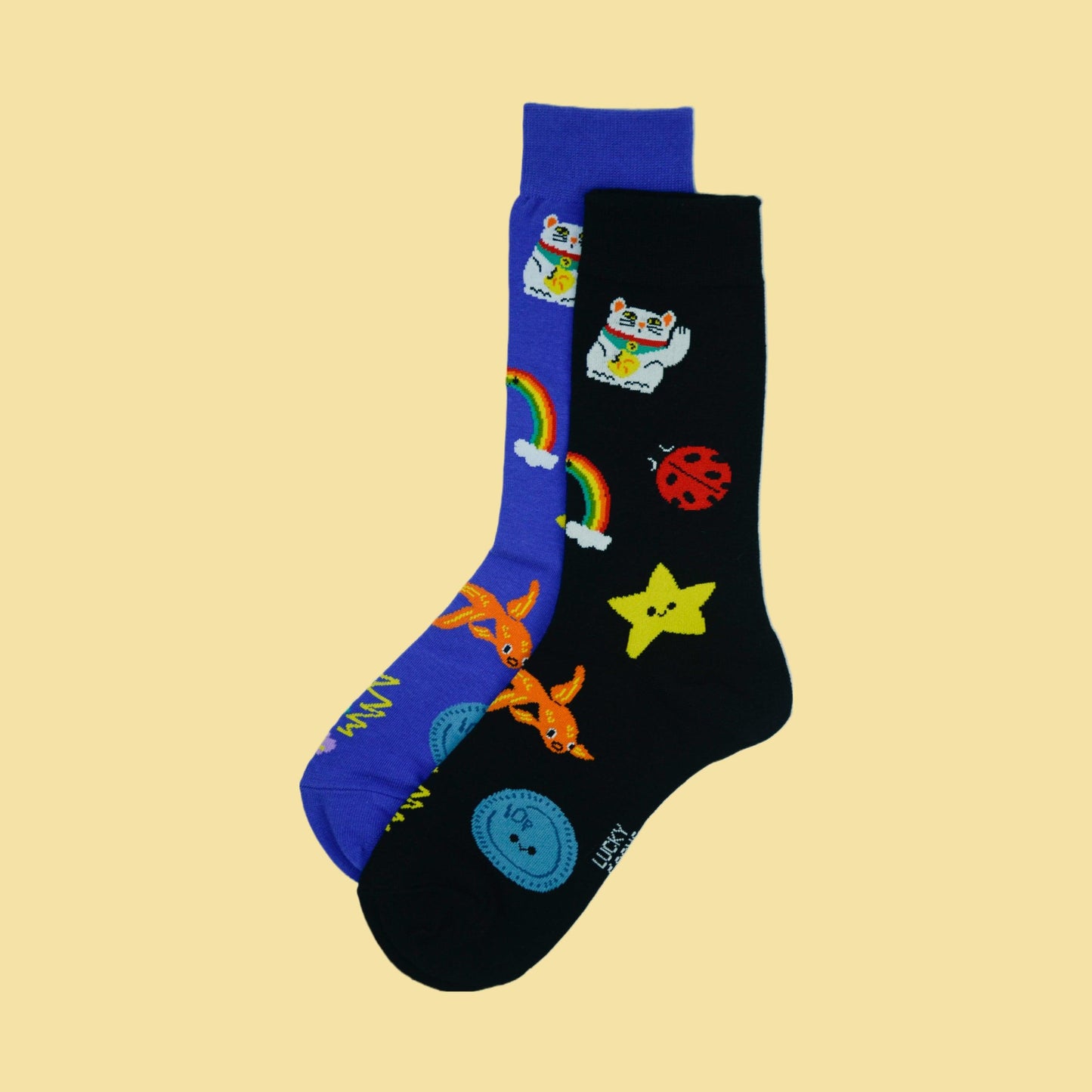 Lucky Socks Irish Lucky Charms Fine Combed Cotton Socks