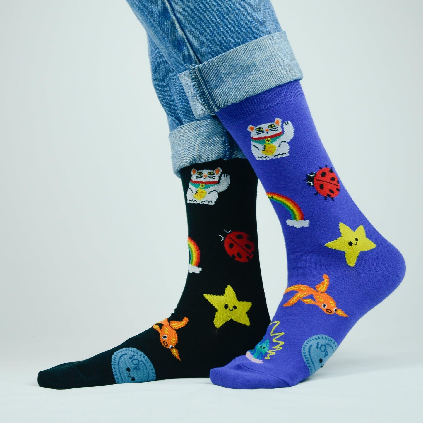 Lucky Socks Irish Lucky Charms Fine Combed Cotton Socks