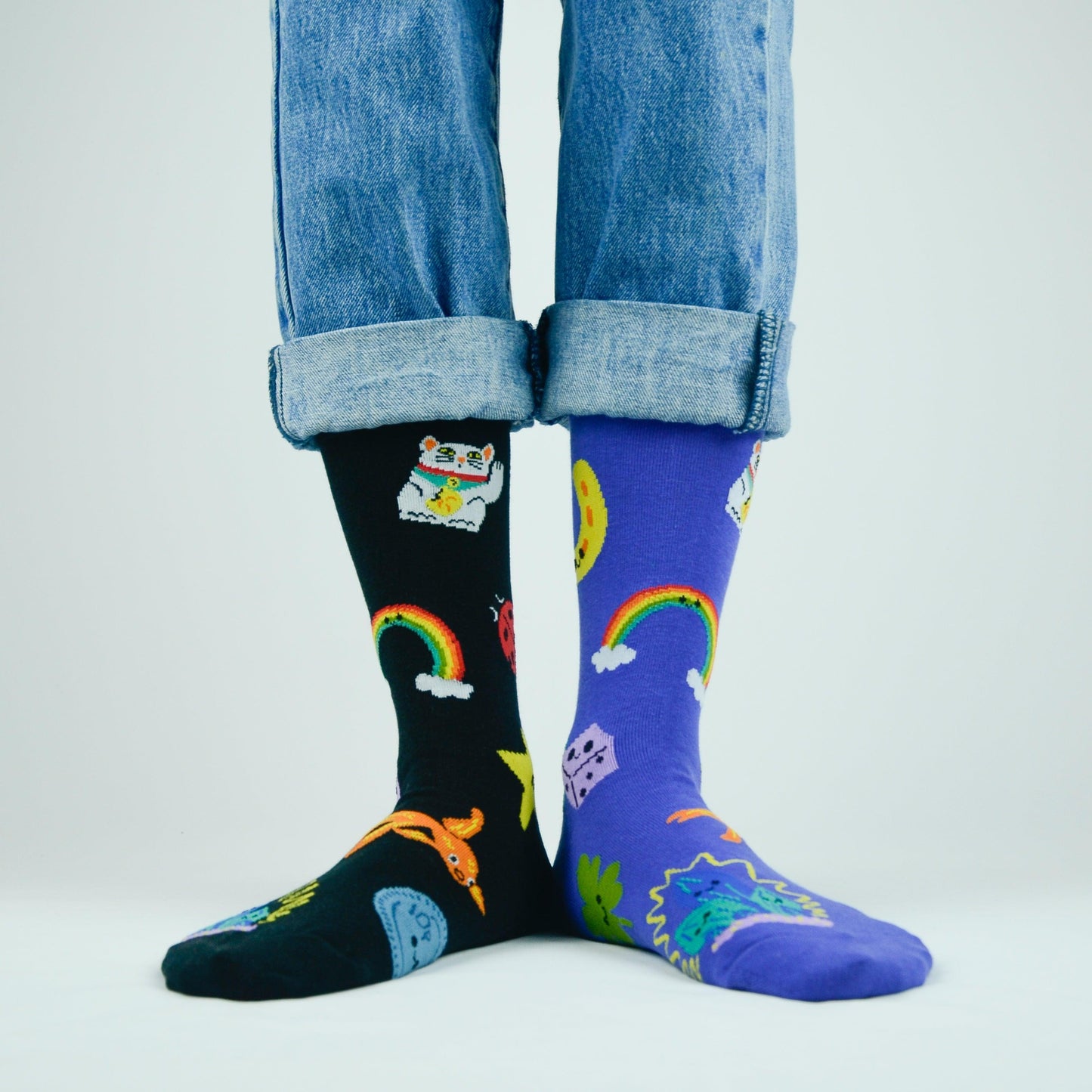 Lucky Socks Irish Lucky Charms Fine Combed Cotton Socks